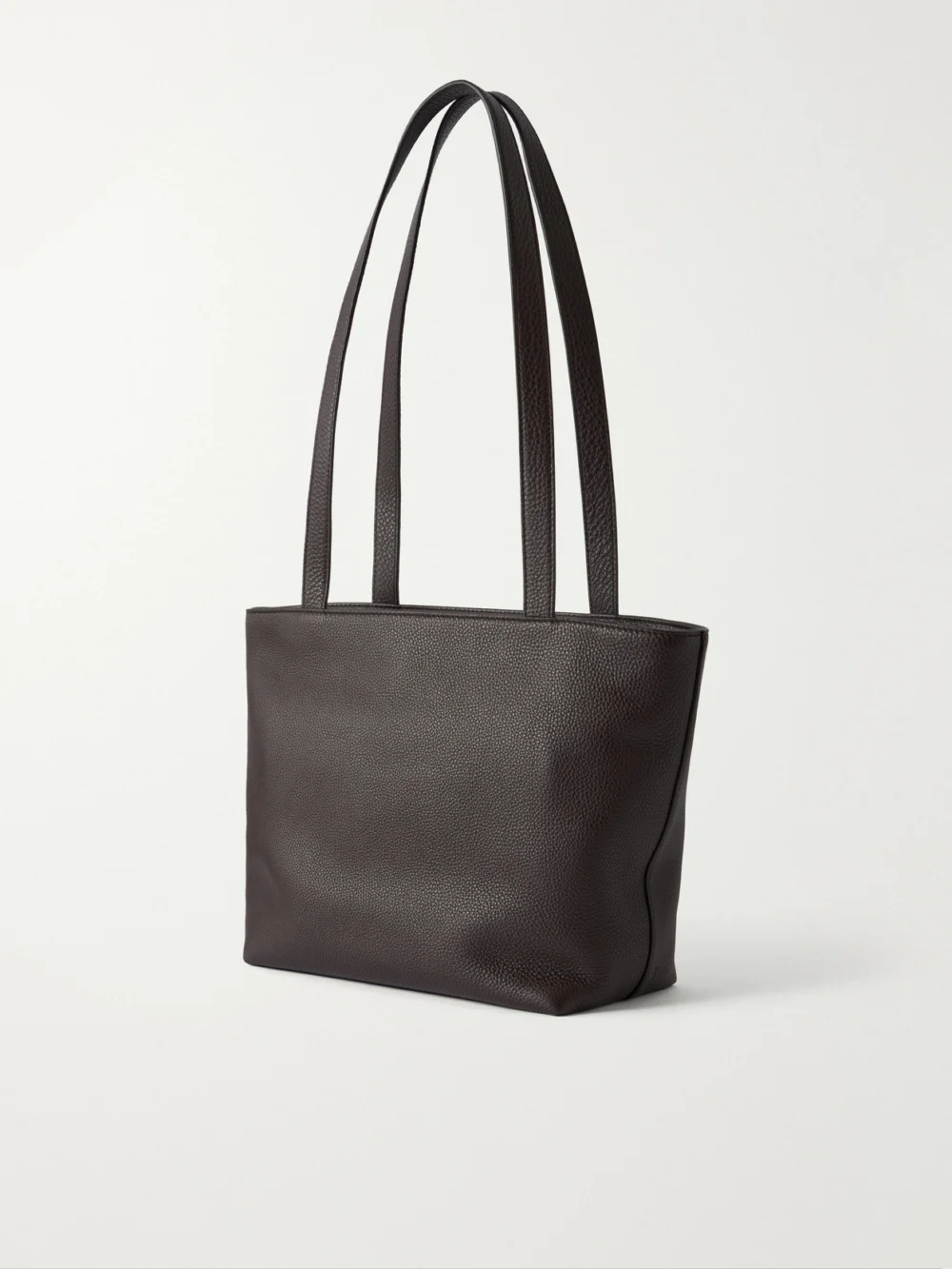 Back view of The Row Parker Leather Shoulder Bag