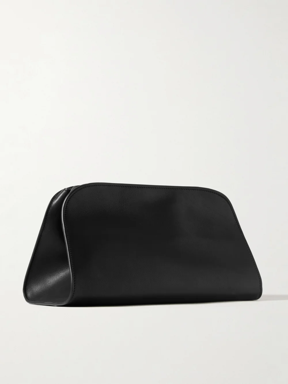 Back view of The Row Peggy Leather Clutch
