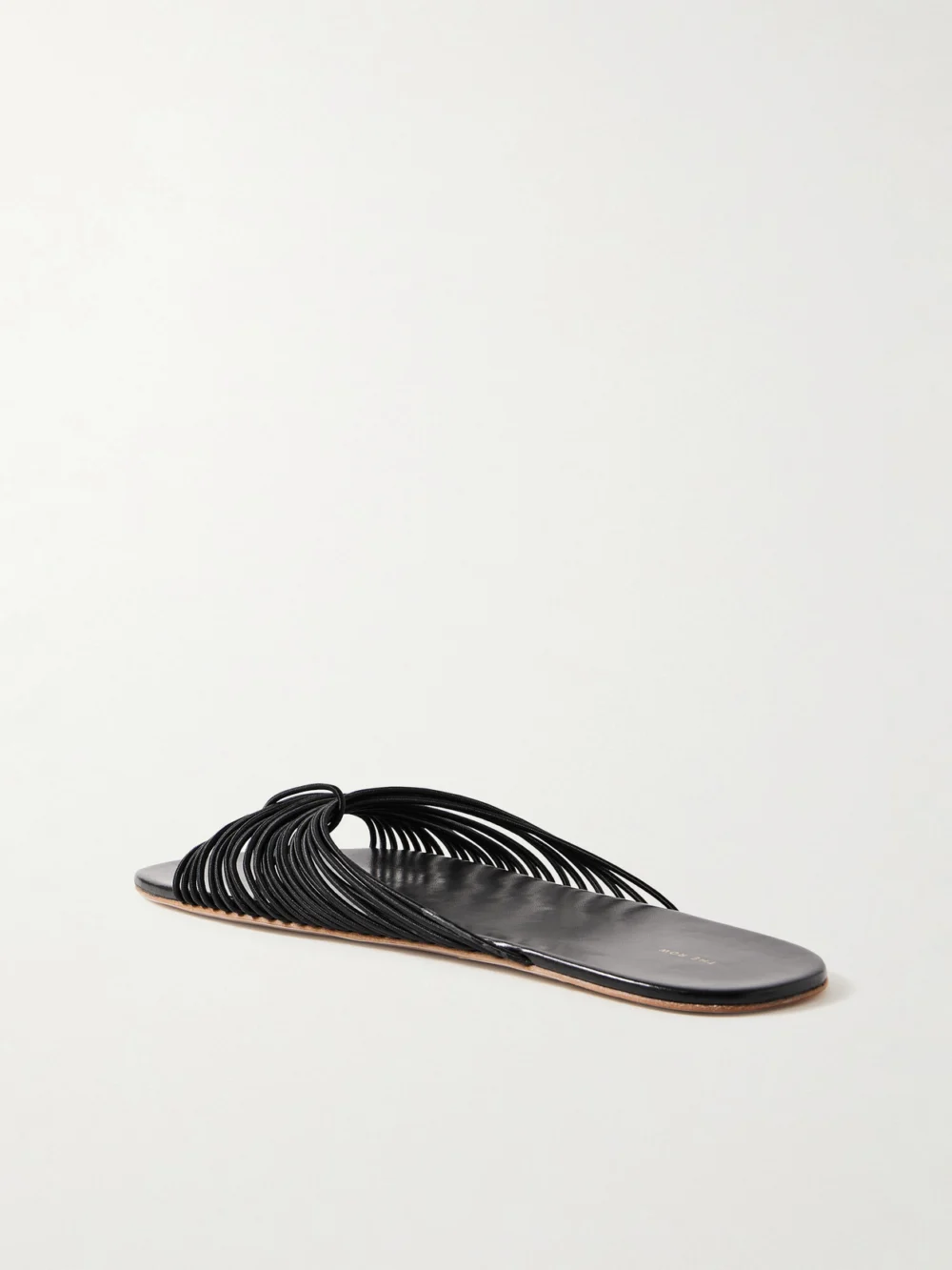 Back view of The Row Sara Stretch Slides