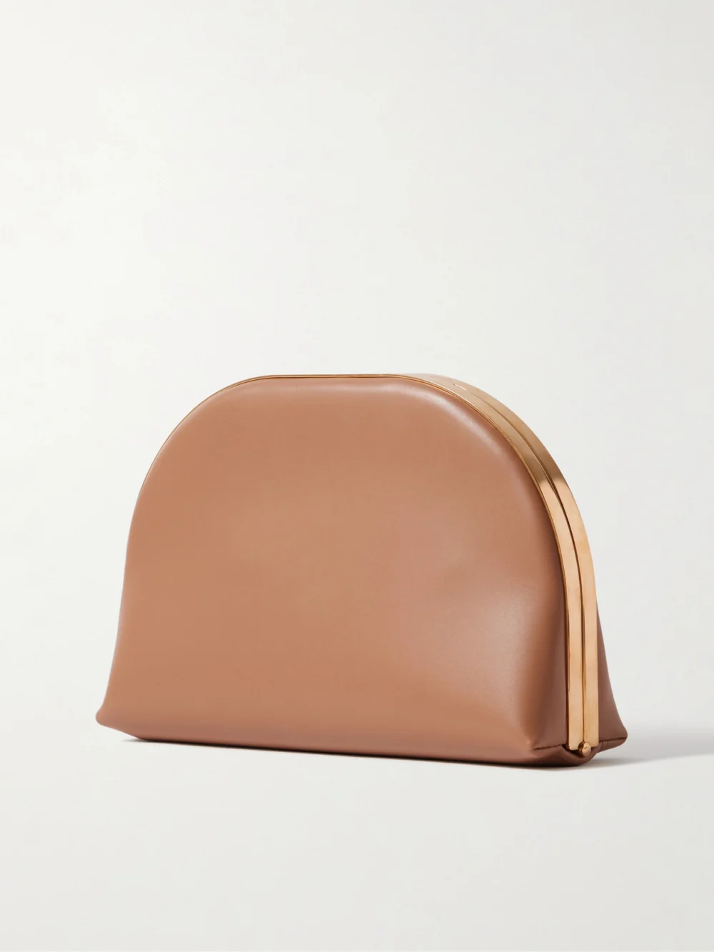 Back view of The Row Sylvia Leather Clutch