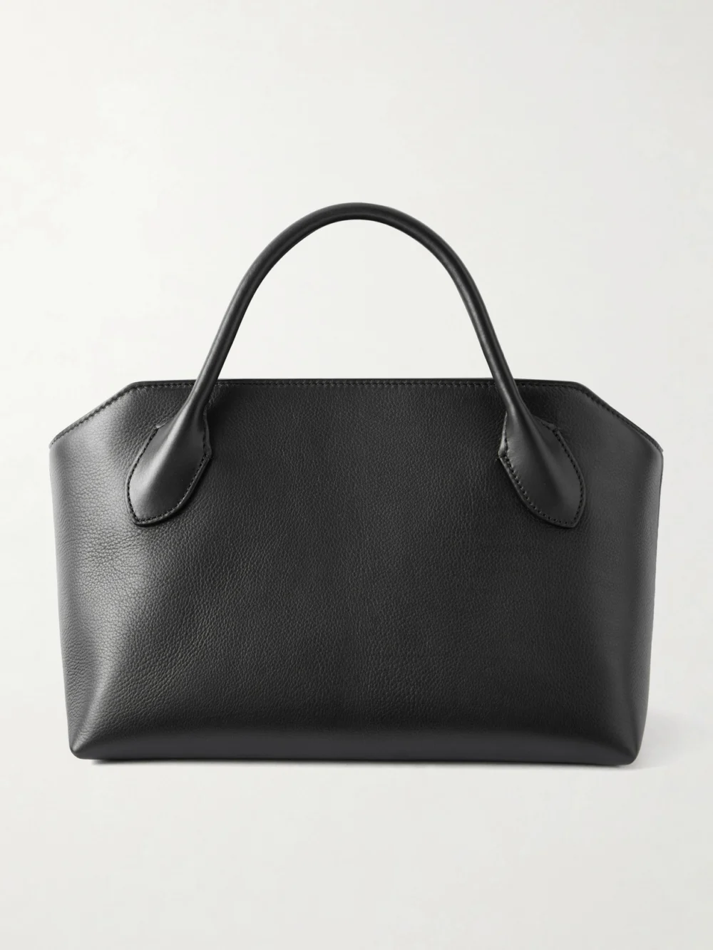 The Row Terrasse Textured-leather Tote in black