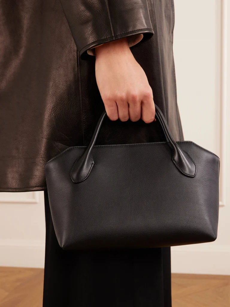 The Row Terrasse Textured-leather Tote