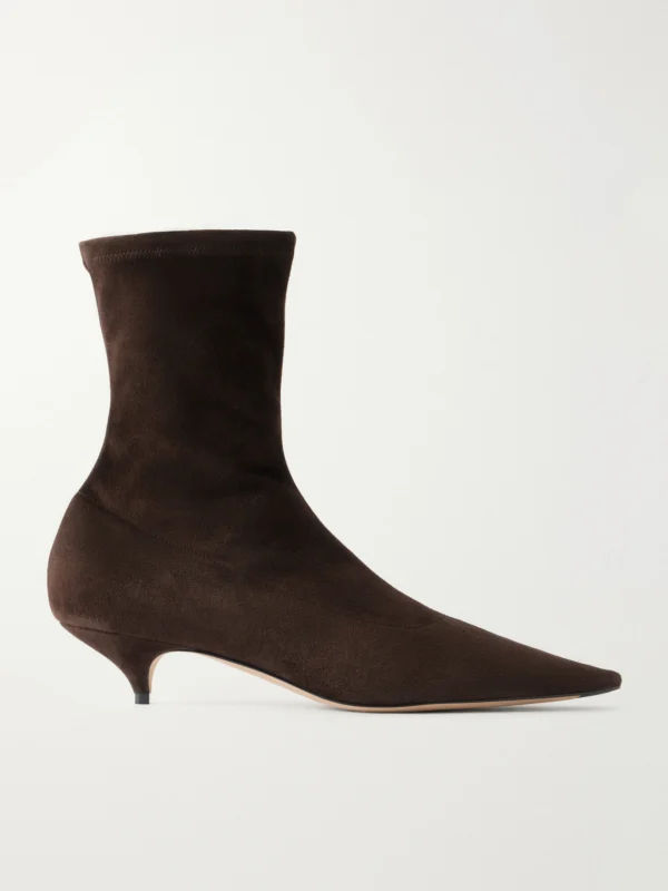 The Row Uxor Suede Ankle Boots