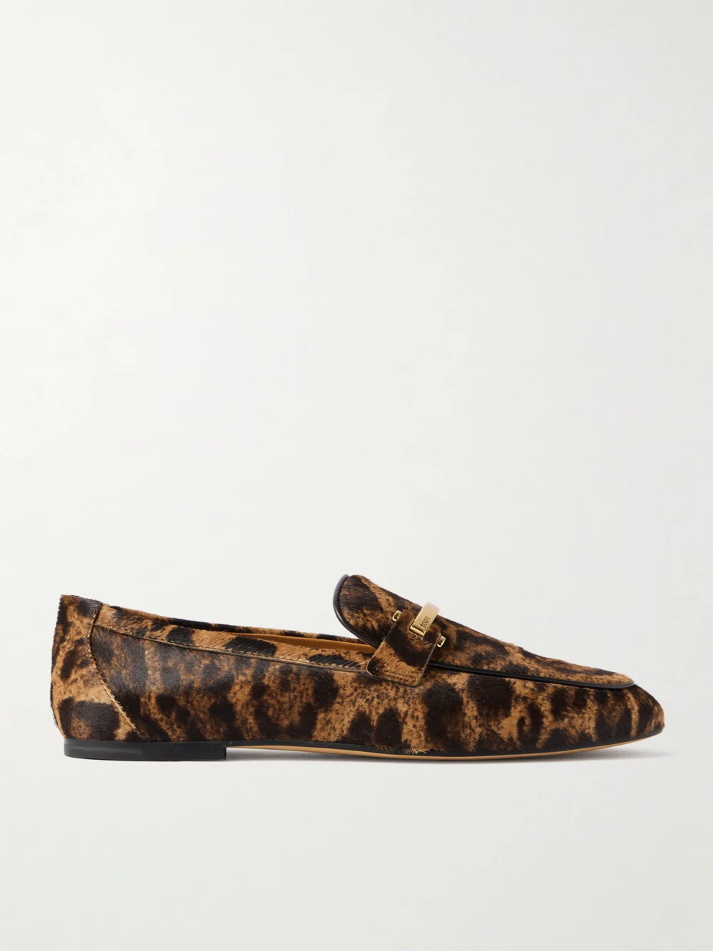 Tod's Embellished Leopard-print Calf Hair Loafers in leopard print