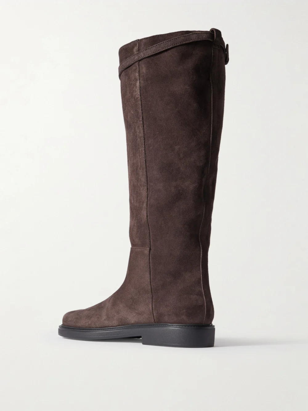 Back view of the Tod's Embellished Suede Knee Boots