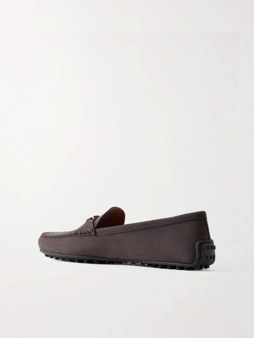 Back view of the Tod's Gomma 10l Suede Loafers