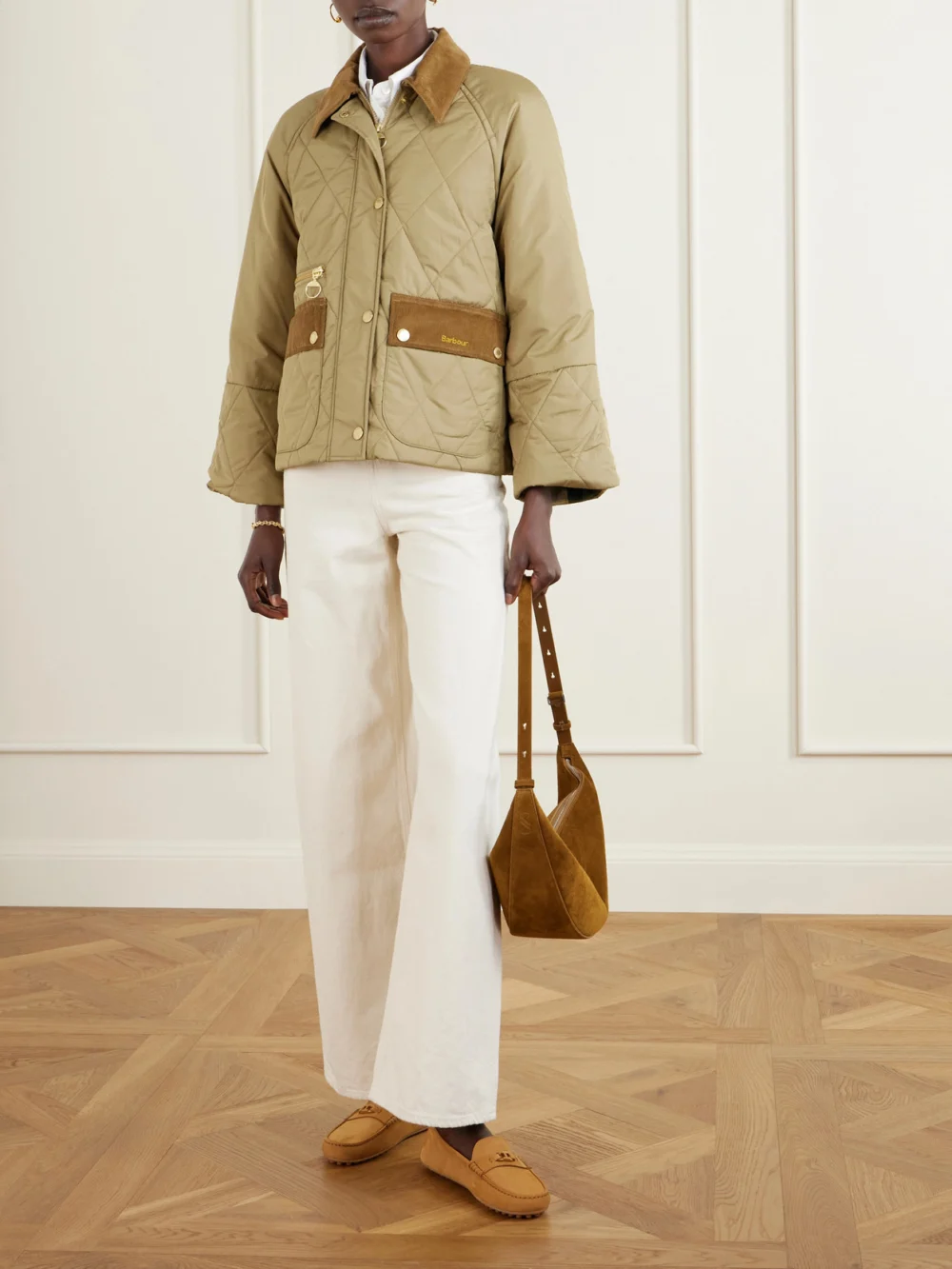Tod's Gomma 10l Suede Loafers, styled view