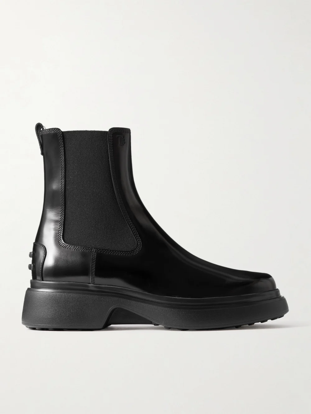Tod's Gomma Leather Chelsea Boots in black