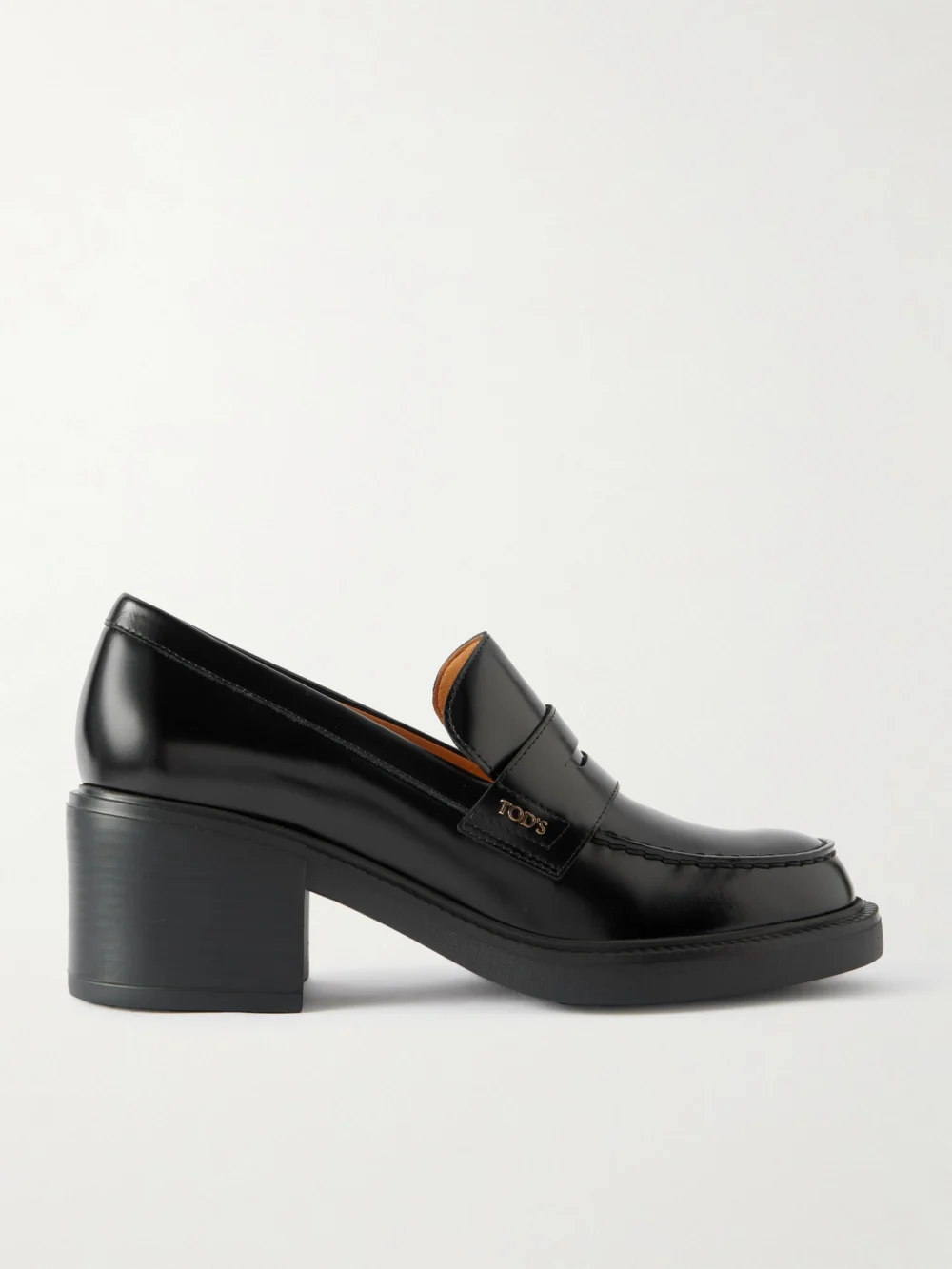 Tod's Gomma Leather Loafers in black