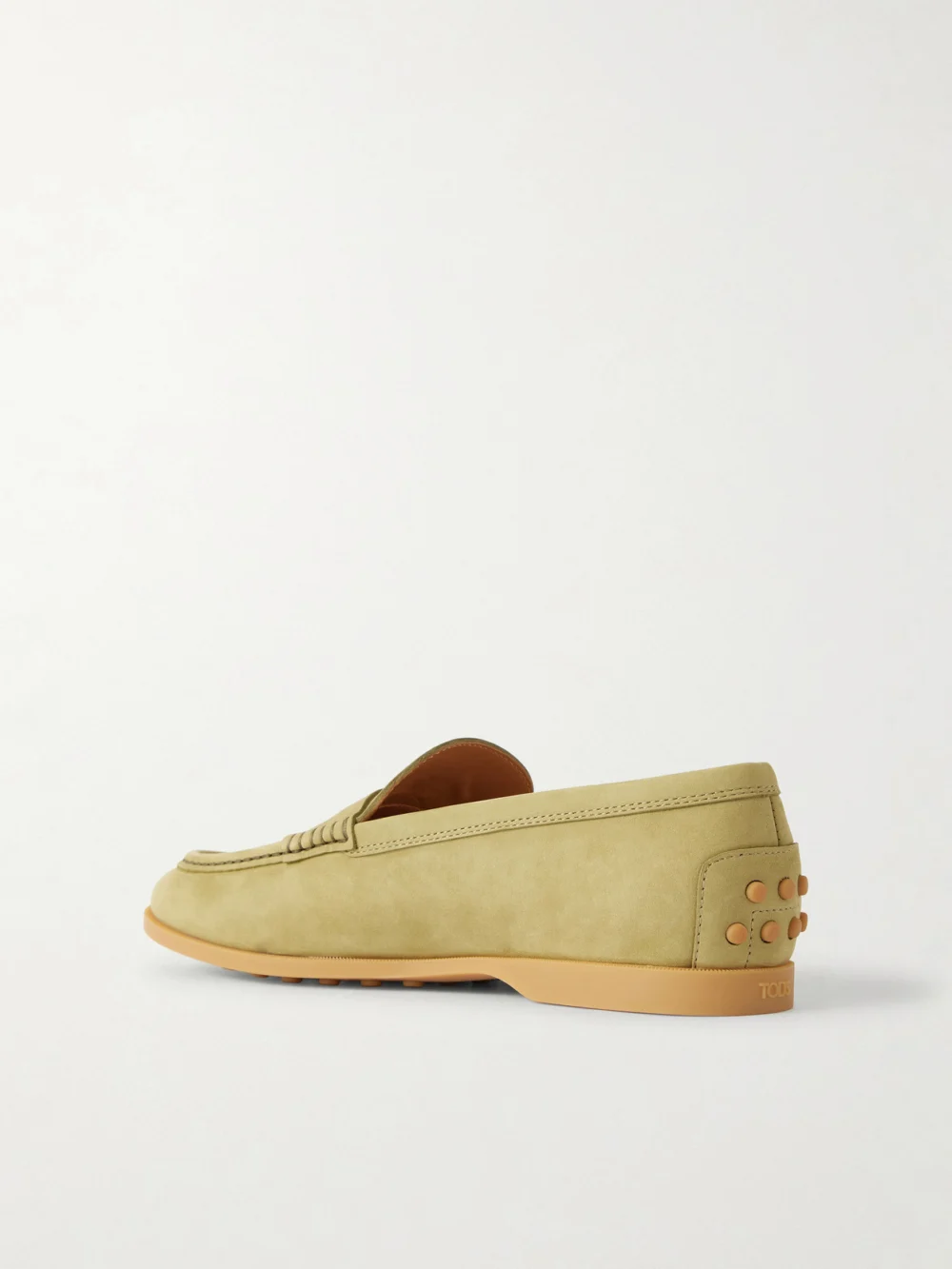 Back view of the Tod's Gomma Nubuck Loafers