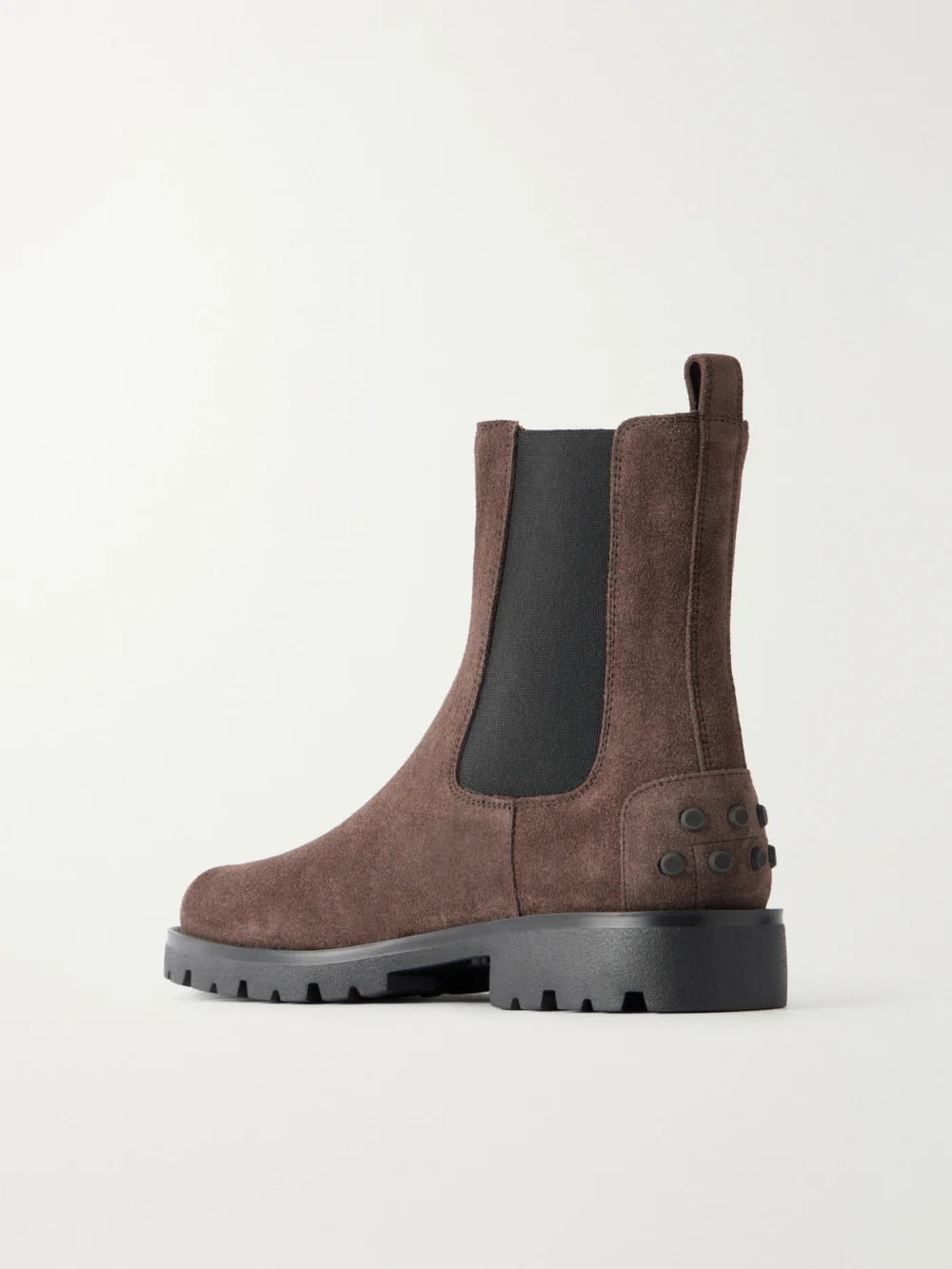 Back view of the Tod's Gomma Suede Ankle Boots