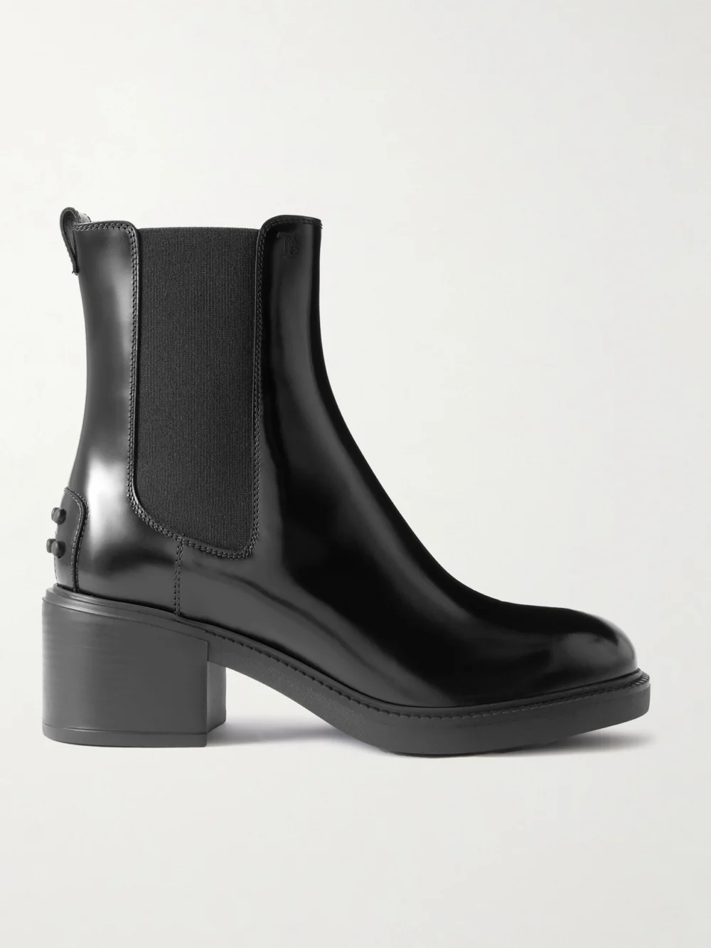 Tod's Gomma T60 Leather Chelsea Boots in black