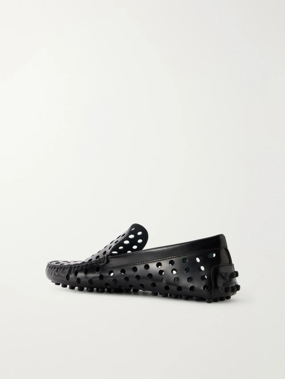 Back view of the Tod's Gommino 22l Cut-out Leather Loafers