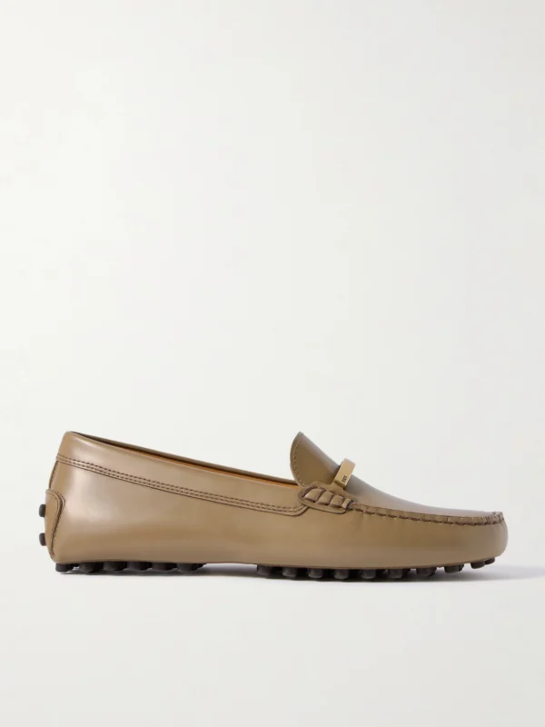 Tod's Gommino Embellished Leather Loafers