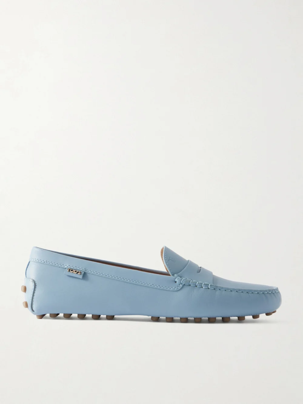 Tod's Gommino Leather Loafers in light blue