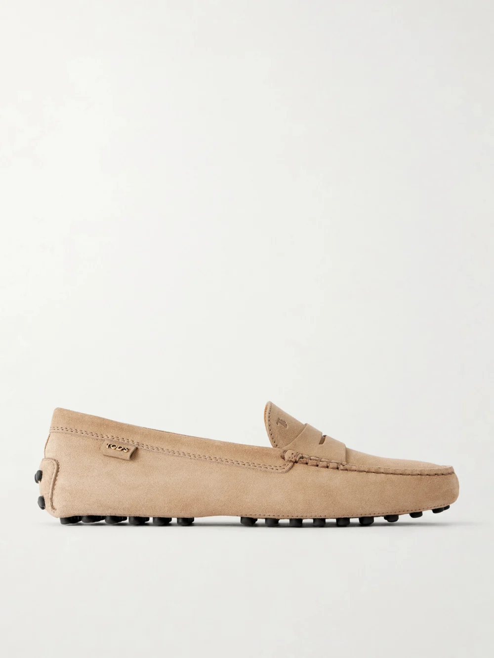 Tod's Gommino Suede Loafers in sand