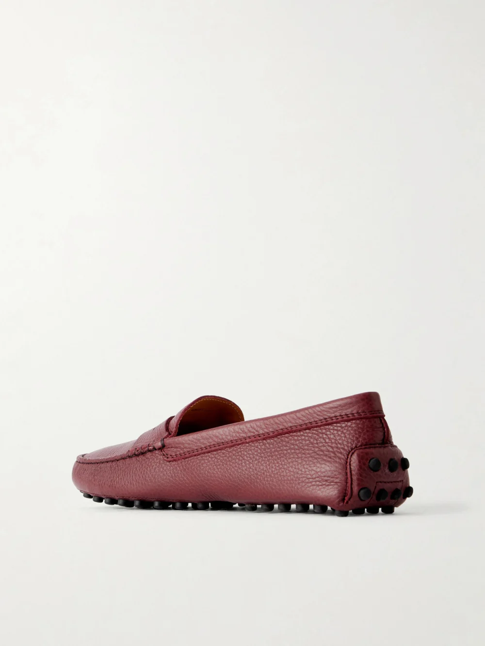 Back view of the Tod's Gommino Textured-leather Loafers