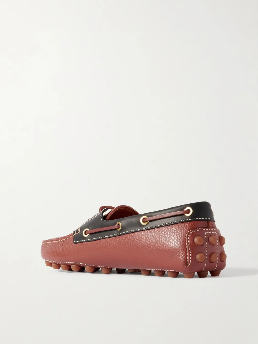 Back view of the Tod's Gommino Two-tone Leather Loafers
