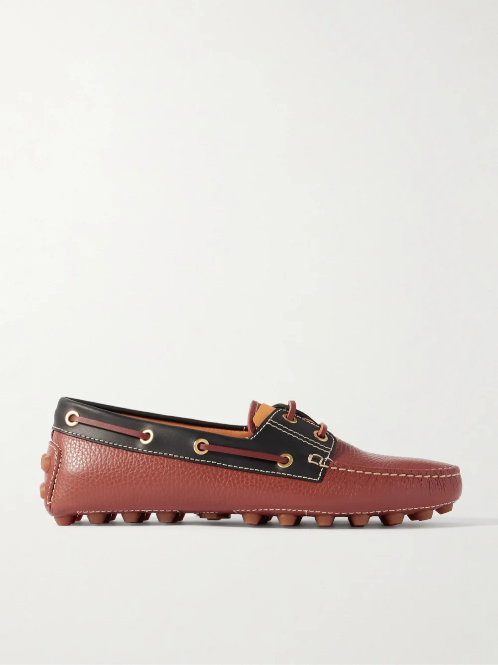 Tod's Gommino Two-tone Leather Loafers in brown