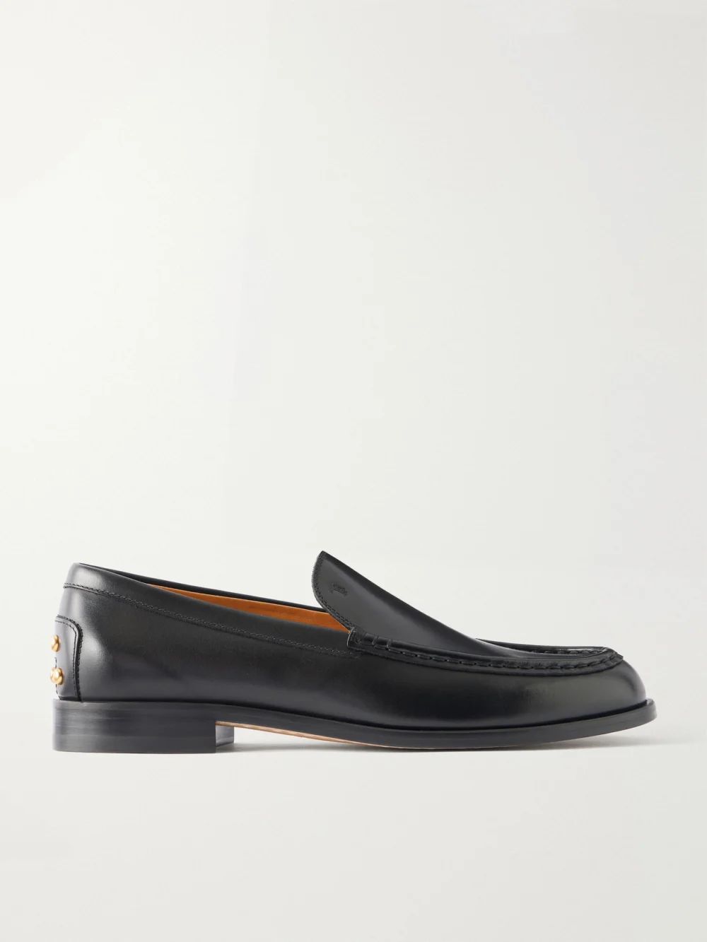 Tod's Logo-debossed Studded Leather Loafers in black