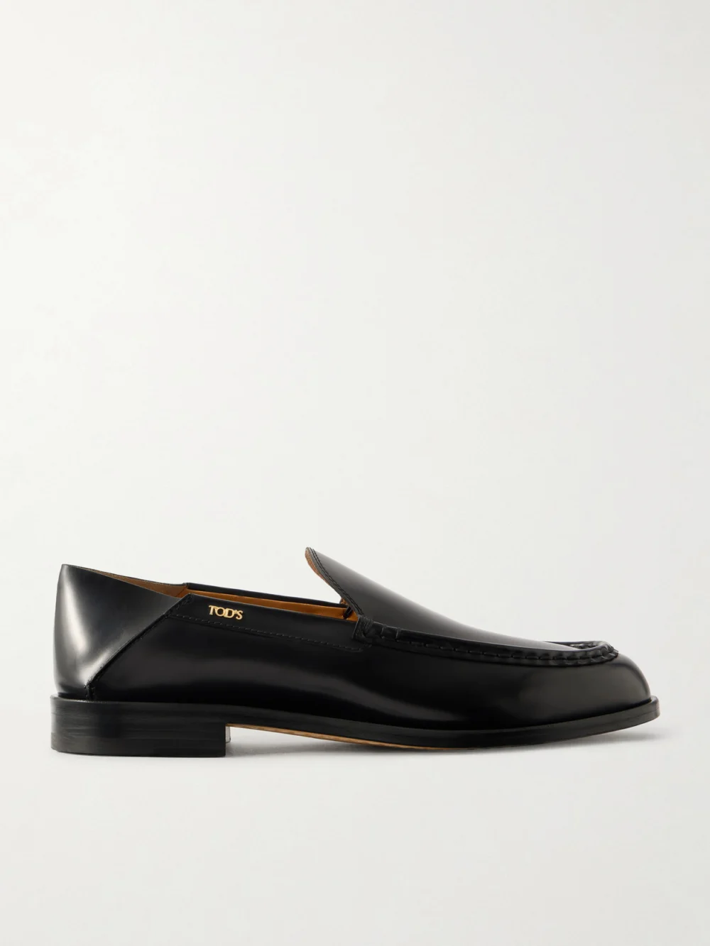 Tod's Matte Leather Loafers in black