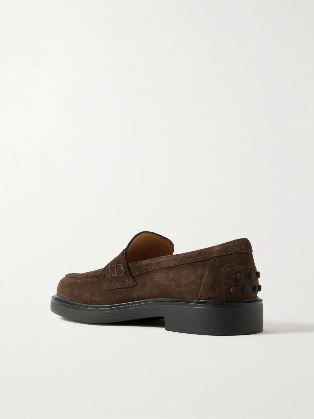 Back view of the Tod's Mocassino Suede Loafers