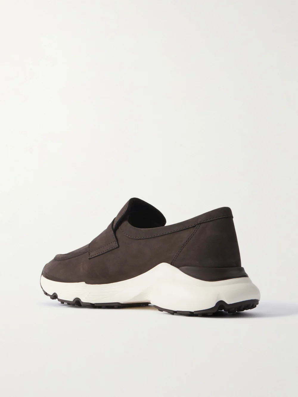 Back view of the Tod's Shearling-lined Suede Loafers