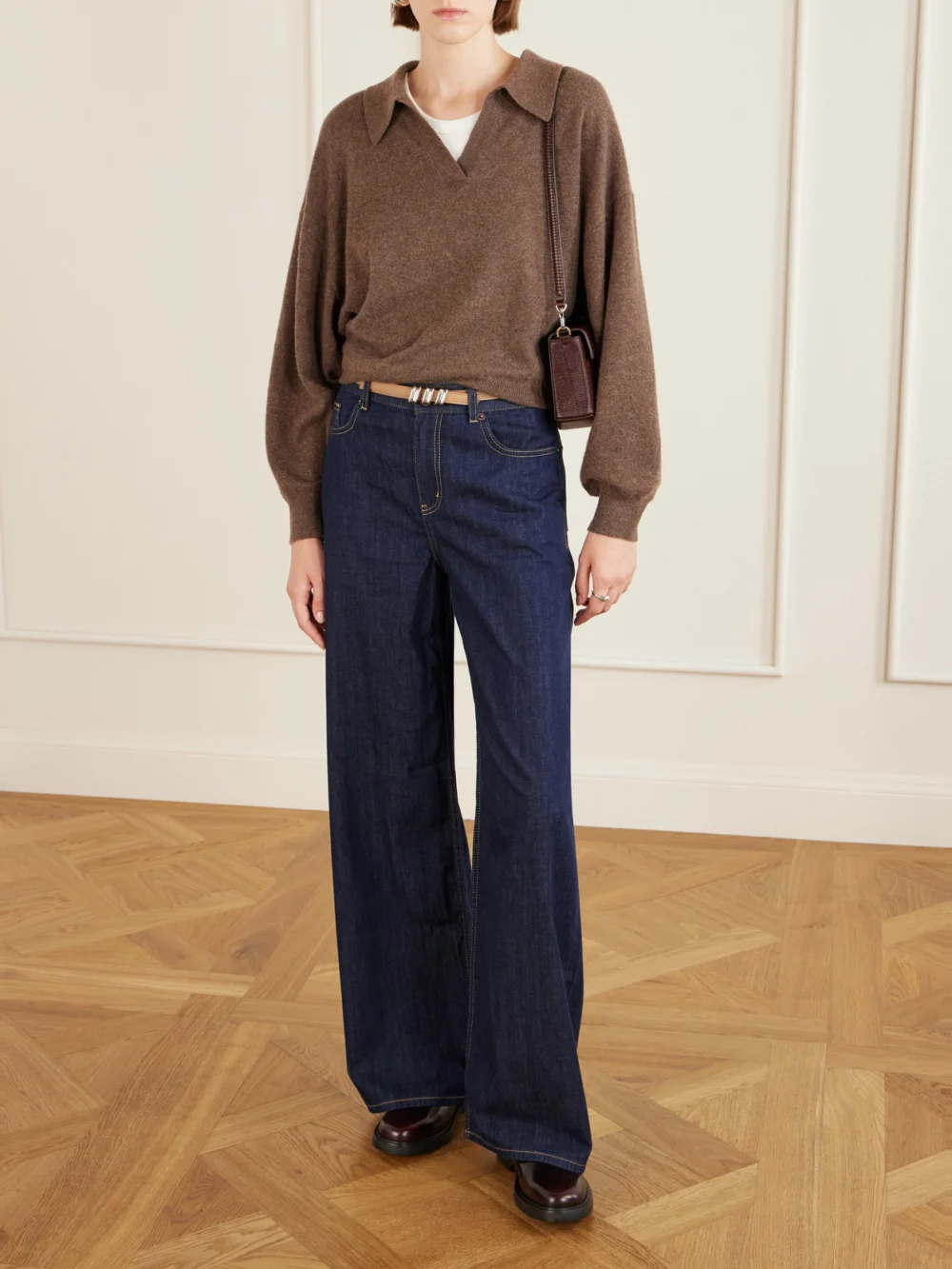 Tod's Studded Glossed-leather Chelsea Boots, styled view