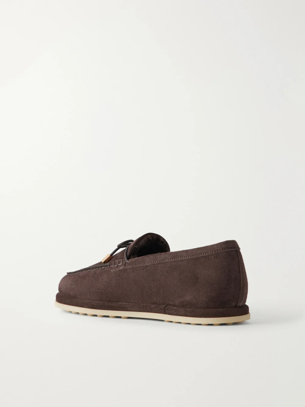 Back view of the Tod's Suede Lace-up Loafers