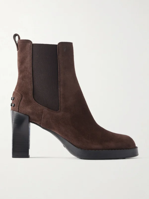 Tod's Tronchetto Elastico 80 Suede Ankle Boots