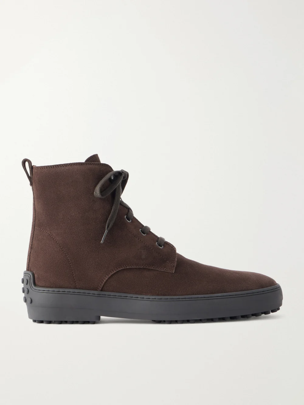 Tod's Win Gomm 84l Suede Ankle Boots in chocolate