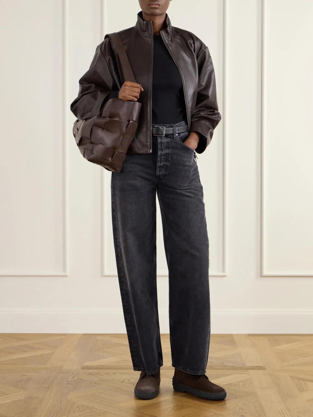 Tod's Win Gomm 84l Suede Ankle Boots, styled view