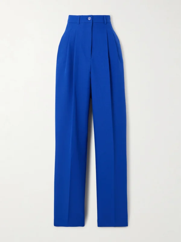 Tolu Coker Pleated Twill Straight-leg Pants