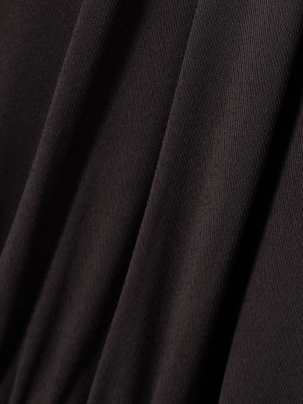 Close-up detail of the Tom Ford Asymmetric Draped Embellished Jersey Midi Dress