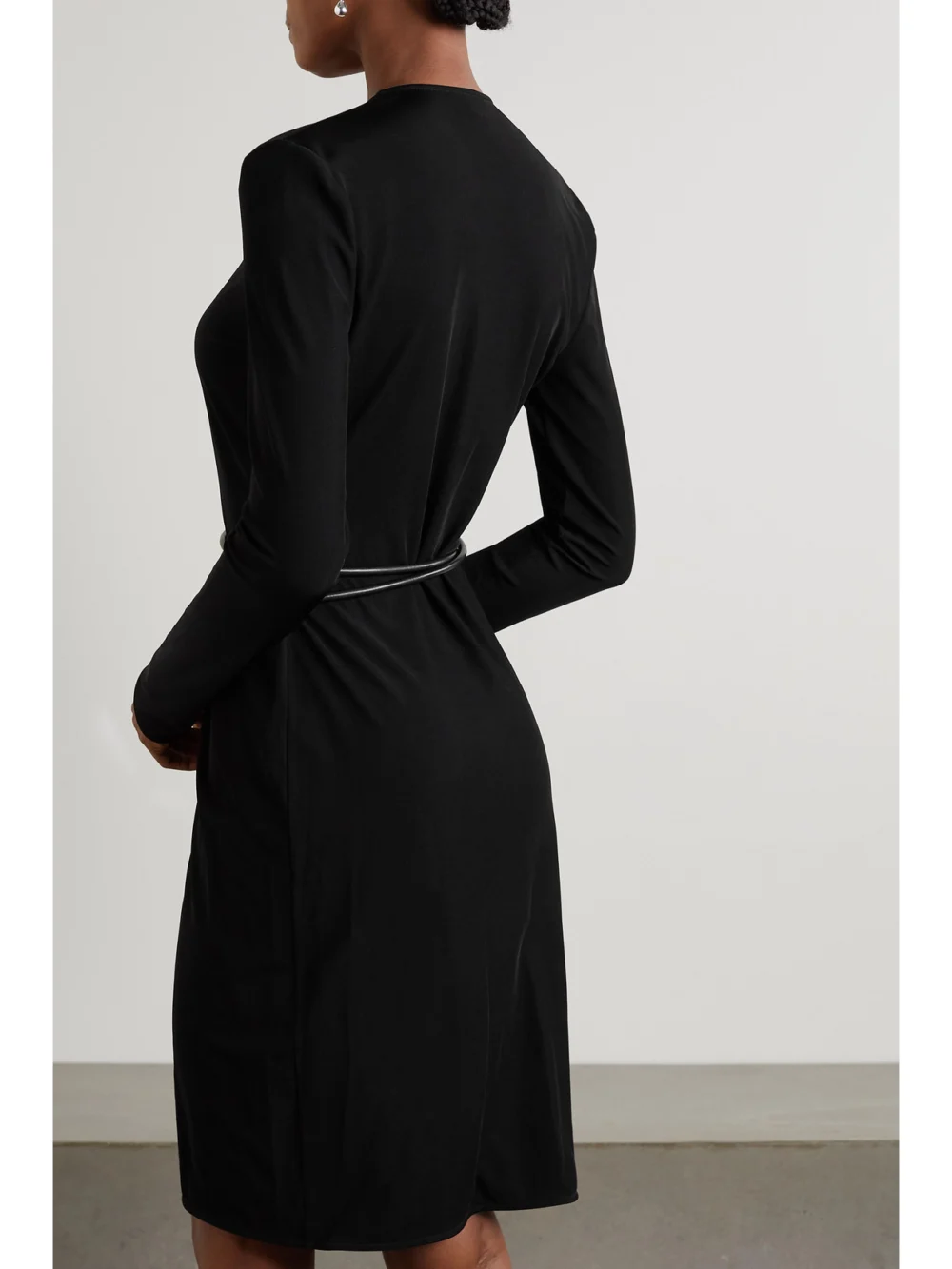 Back view of the Tom Ford Belted Jersey Wrap Dress