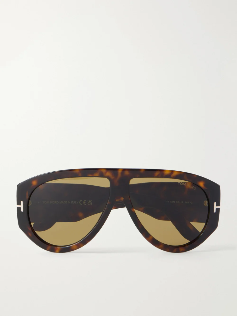 Tom Ford Bronson D-frame Acetate Sunglasses in dark brown