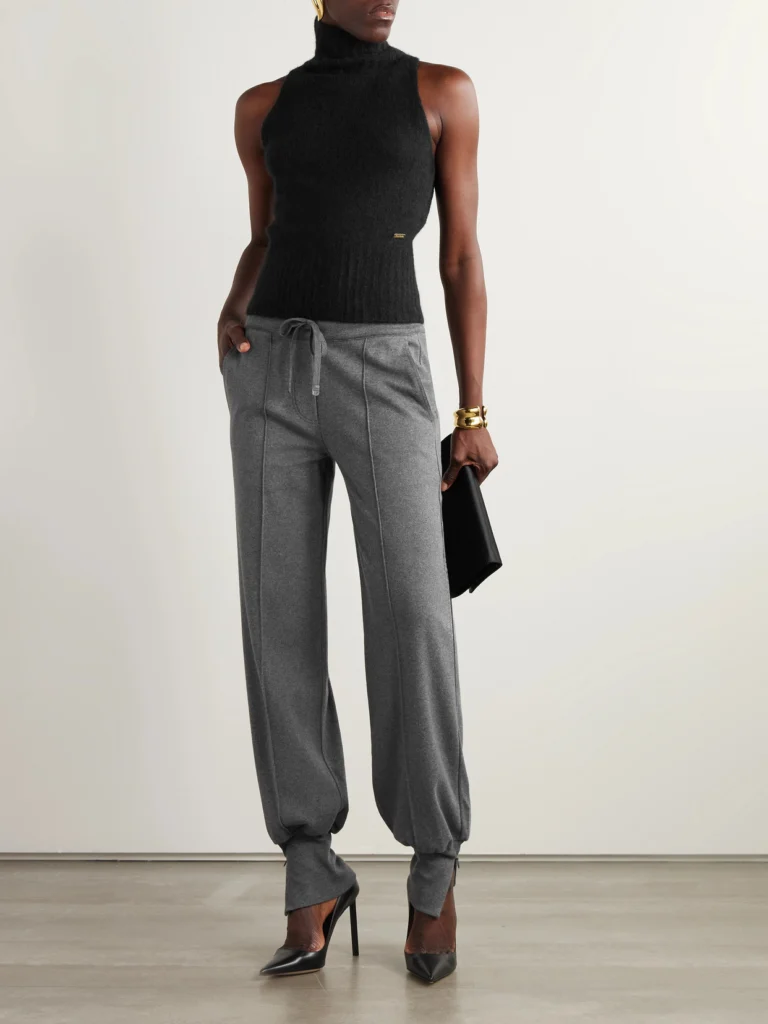 Tom Ford Cashmere and Silk-blend Turtleneck Top
