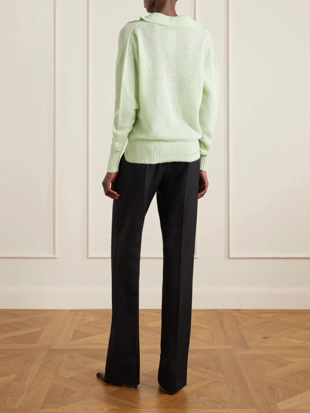 Back view of the Tom Ford Cashmere-blend Polo Sweater
