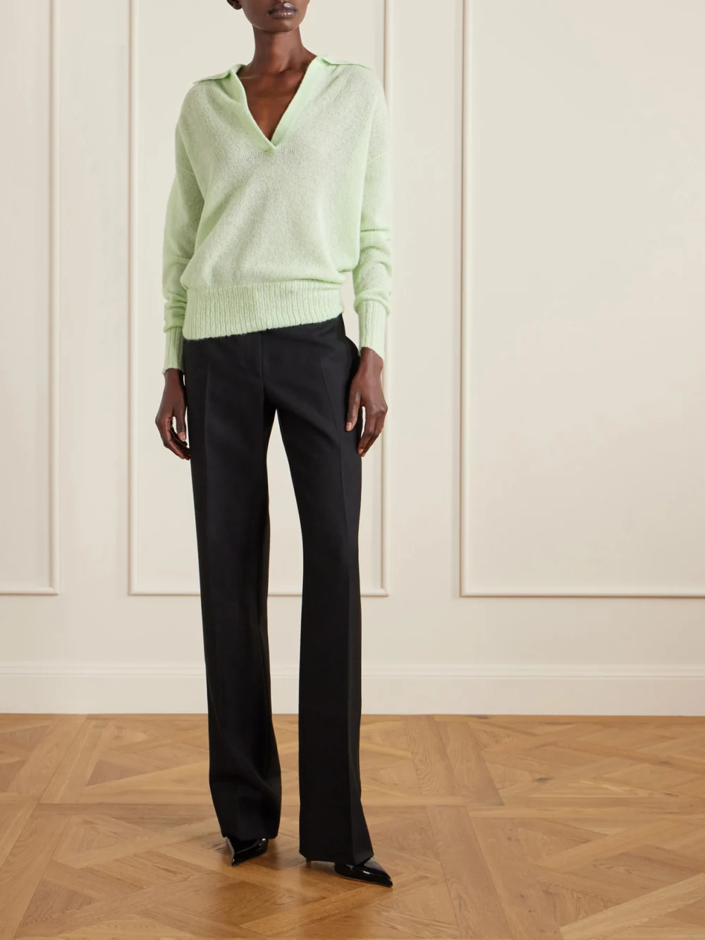 Tom Ford Cashmere-blend Polo Sweater, worn by a model