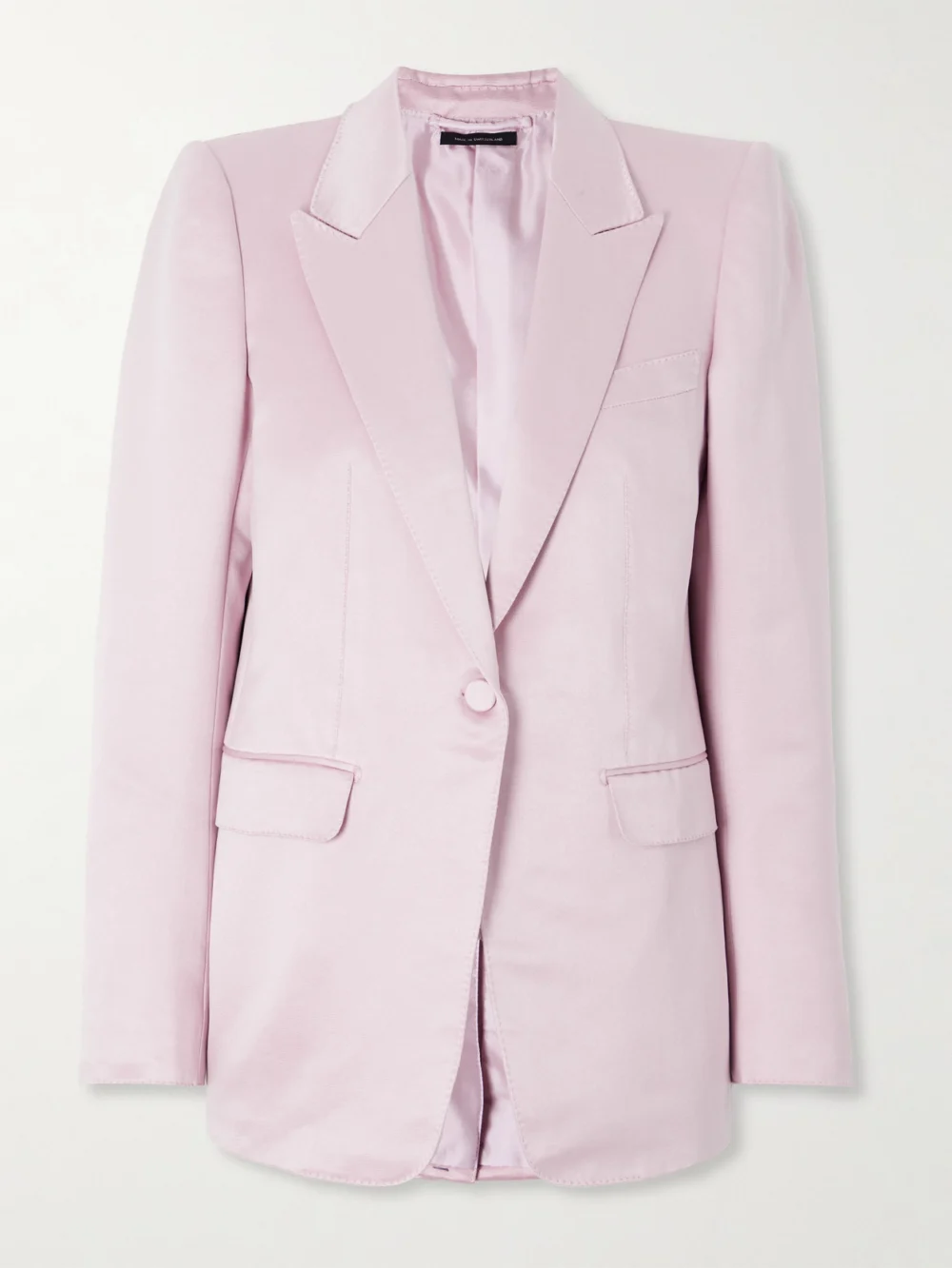 Tom Ford Cotton and Silk-blend Duchesse-satin Blazer in baby pink