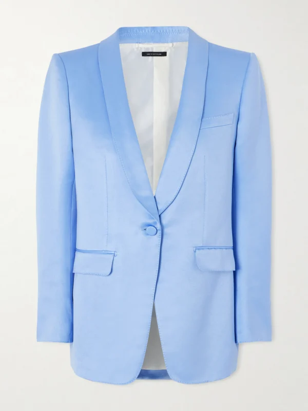 Tom Ford Cotton and Silk-blend Duchesse-satin Blazer