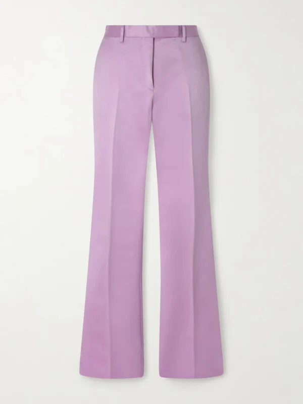 Tom Ford Cotton and Silk-blend Duchesse Satin Straight-leg Pants