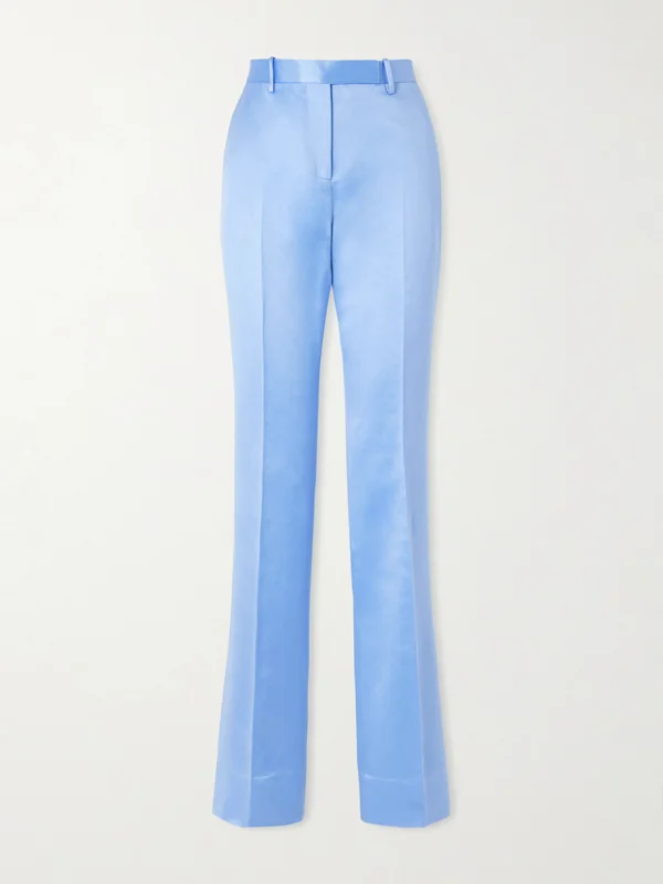 Tom Ford Cotton and Silk-blend Duchesse Satin Straight-leg Pants