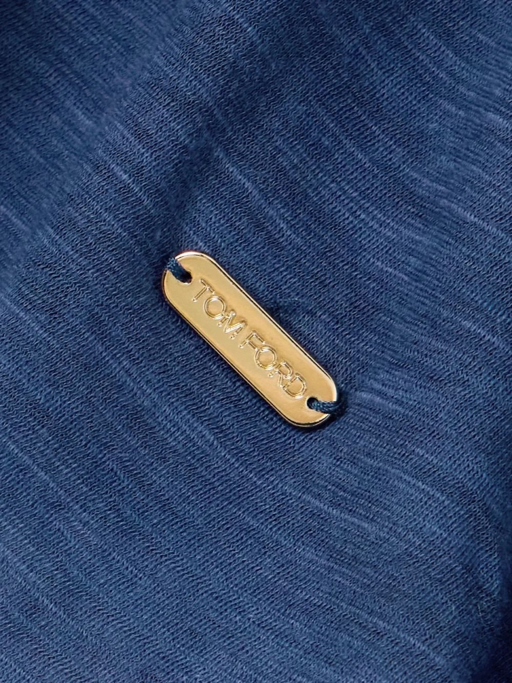 Close-up detail of the Tom Ford Cotton-blend T-shirt