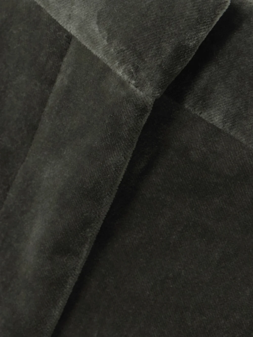Close-up detail of the Tom Ford Cotton-blend Velvet Straight-leg Pants