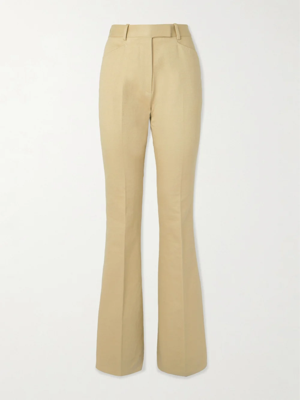 Tom Ford Cotton-moleskin Straight-leg Pants in beige