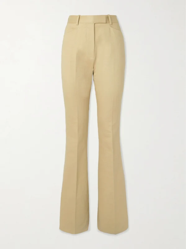 Tom Ford Cotton-moleskin Straight-leg Pants