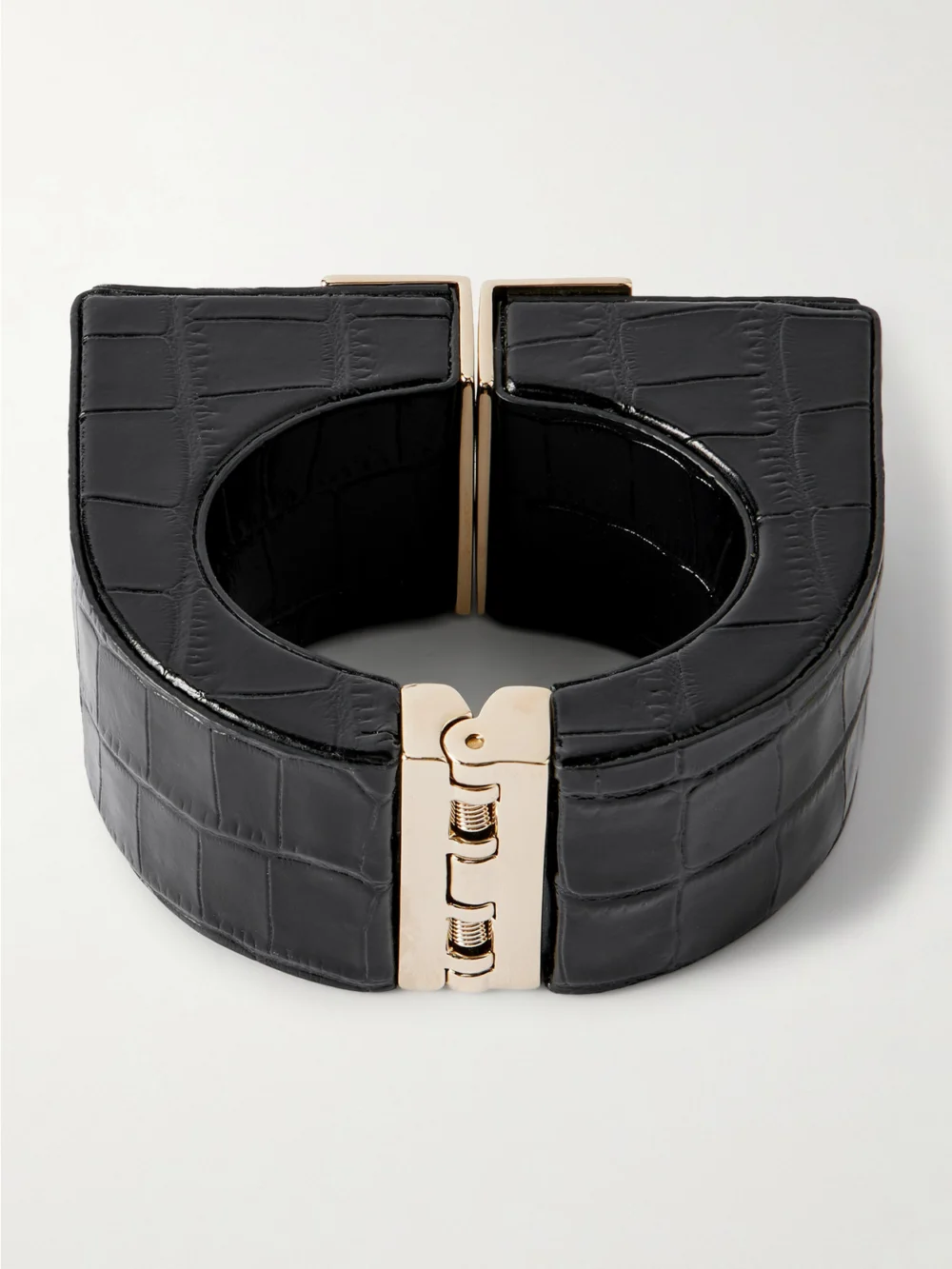 Back view of the Tom Ford Croc-effect Patent-leather Cuff