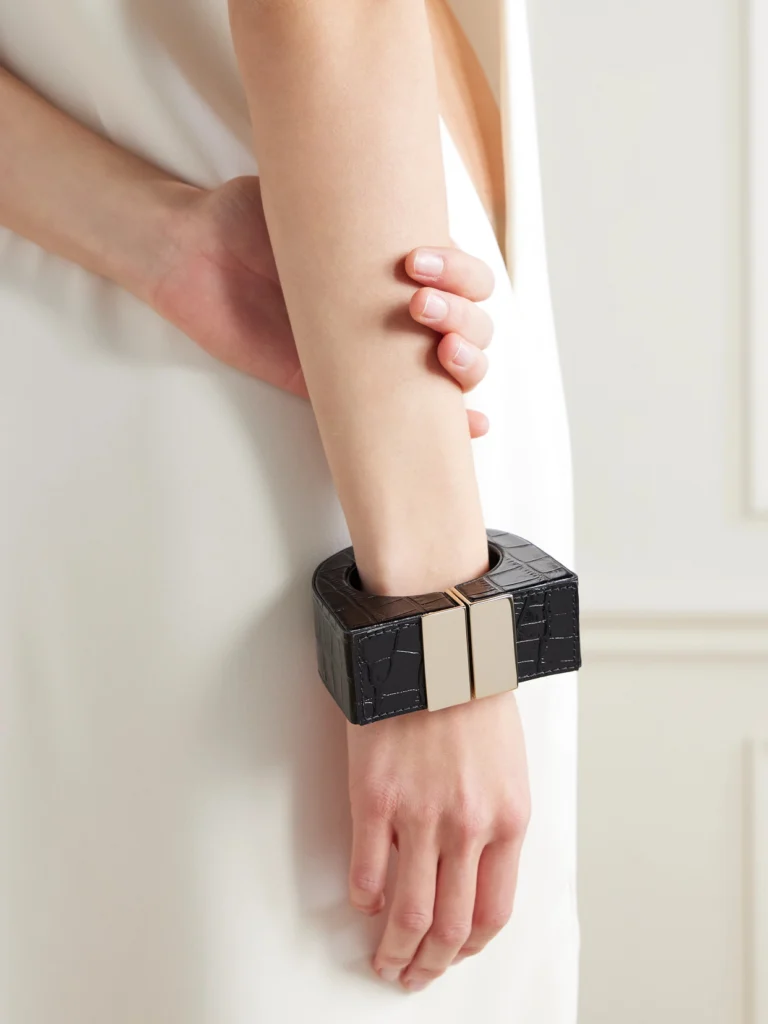Tom Ford Croc-effect Patent-leather Cuff
