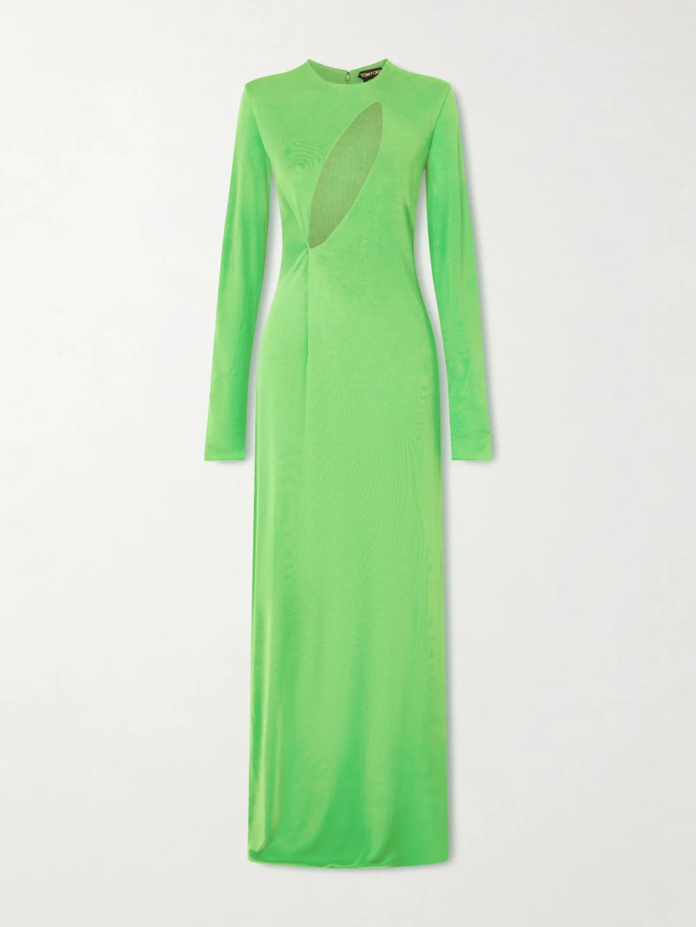 Tom Ford Cutout Crepe-jersey Gown in green
